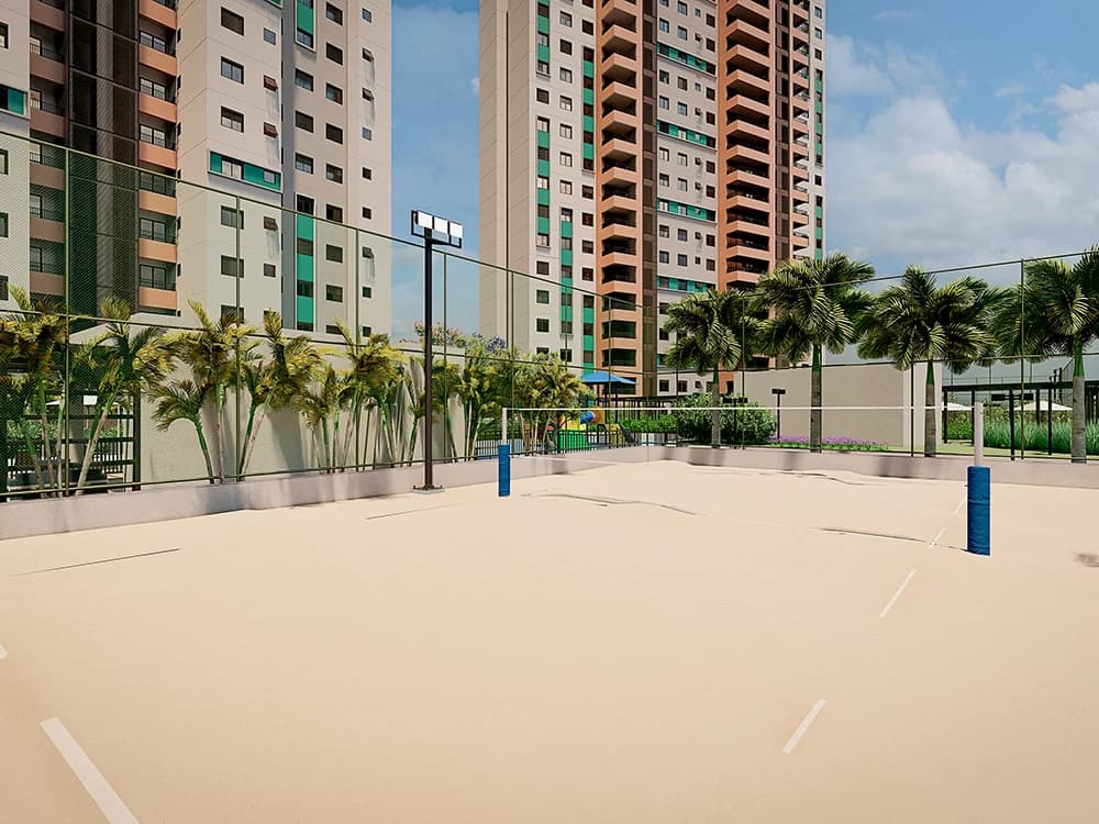 Quadra de Beach Tennis - Resort Prime